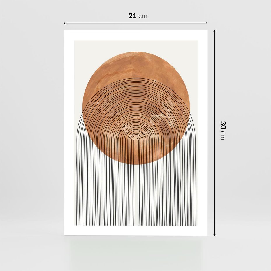 Plakat bez ramy 21x30 - Złote Akcenty - nowoczesna sztuka, modern