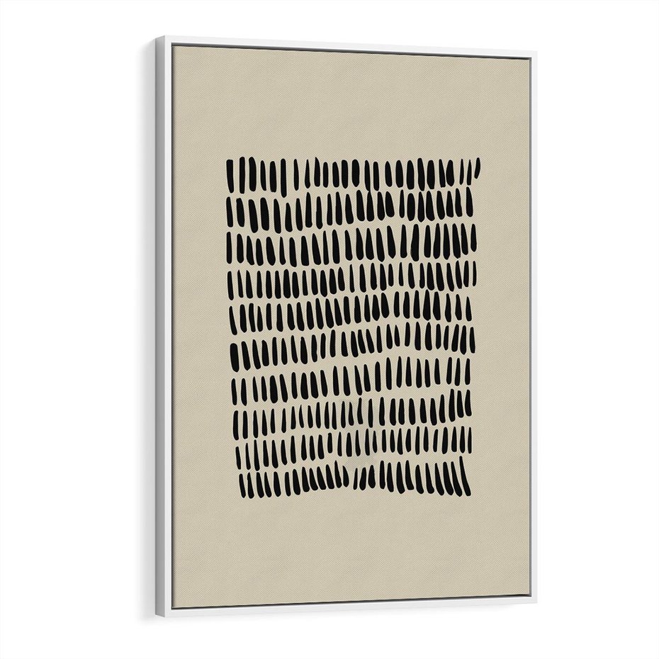 Obraz w ramie 70x100 - Echa Zapomnianych Wymiarów - nowoczesna sztuka, plakat - rama biała