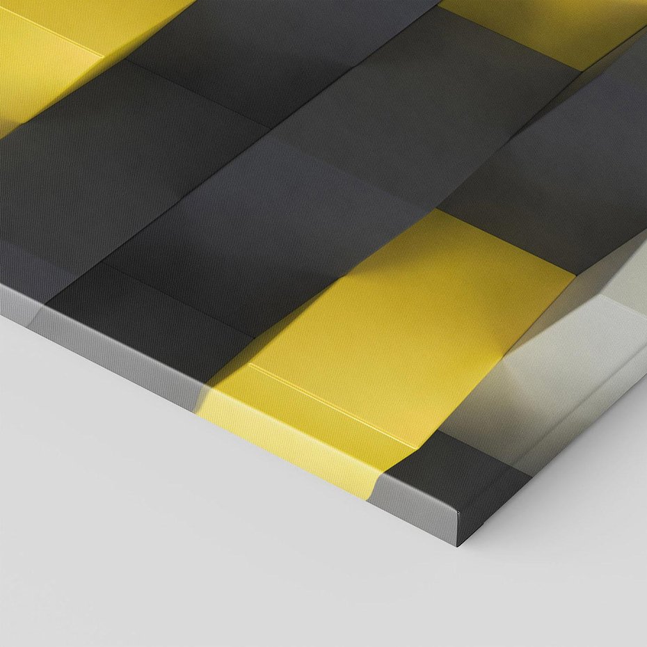 Obraz na płótnie 60x60 - Gry kolorów - abstrakcja, 3d