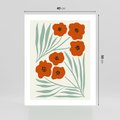 Plakat bez ramy 40x50 - Makowe Odkrycie - czerwone kwiaty, maki
