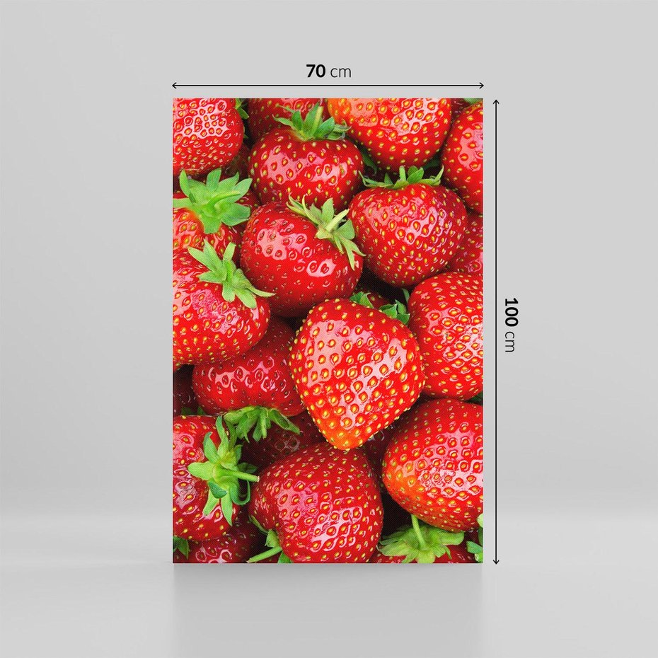 Obraz na płótnie 70x100 - Słodkie kuszenie - truskawki, owoce