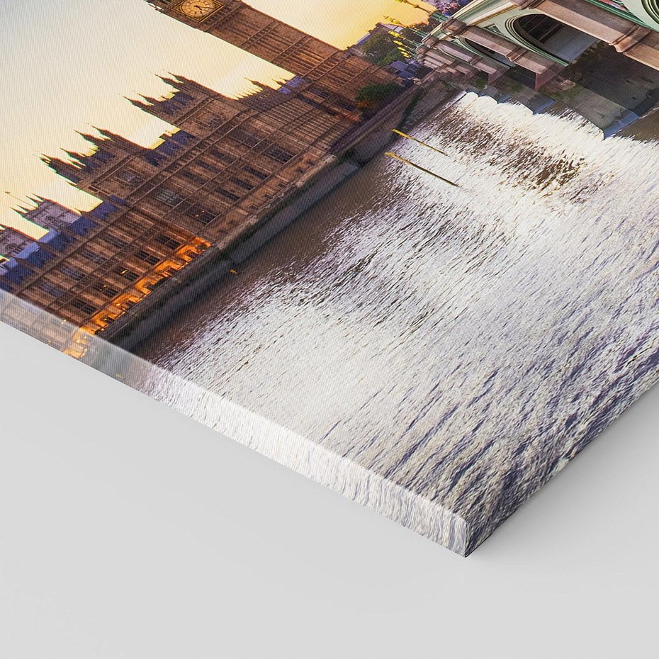 Obraz na płótnie 70x50 - London Calling: Autobus i Big Ben - Londyn, autobus