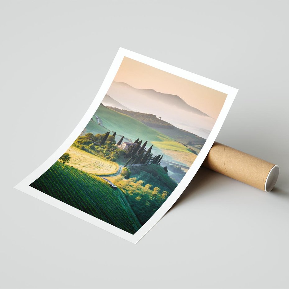 Plakat bez ramy 40x50 - Perspektywa malowniczego widoku - widok, perspektywa