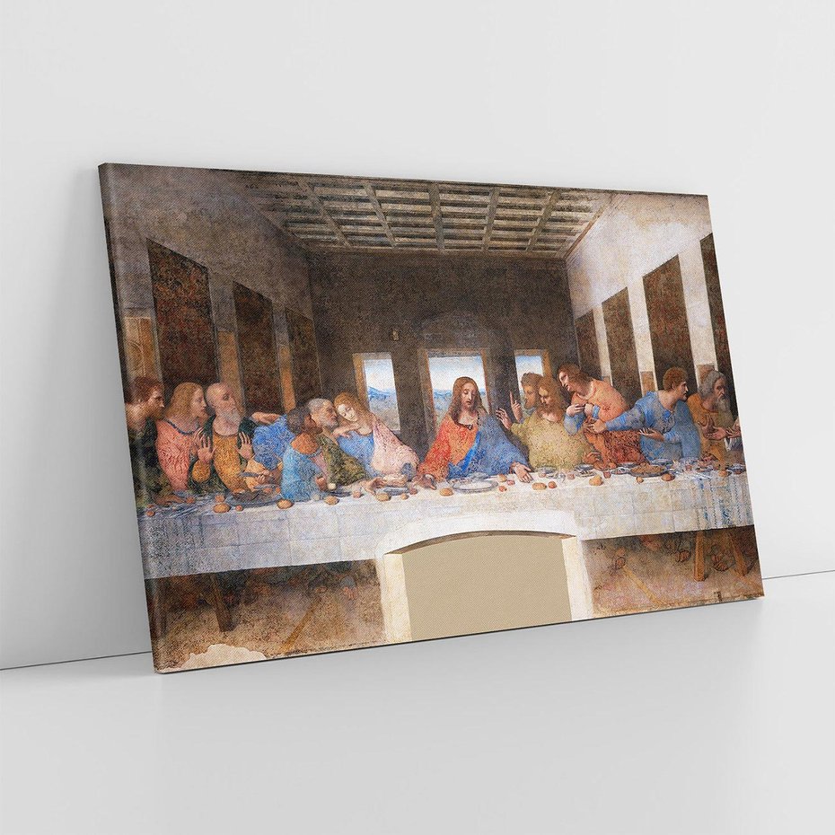Obraz na płótnie 70x50 - "Ostatnia Wieczerza" (1495-1498) Leonardo da Vinci - Reprodukcja - reprodukcja, obraz na płótnie