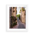 Plakat w ramie 40x50 - Miłość na Romantycznej Uliczce - romantyczna, uliczka - rama biała