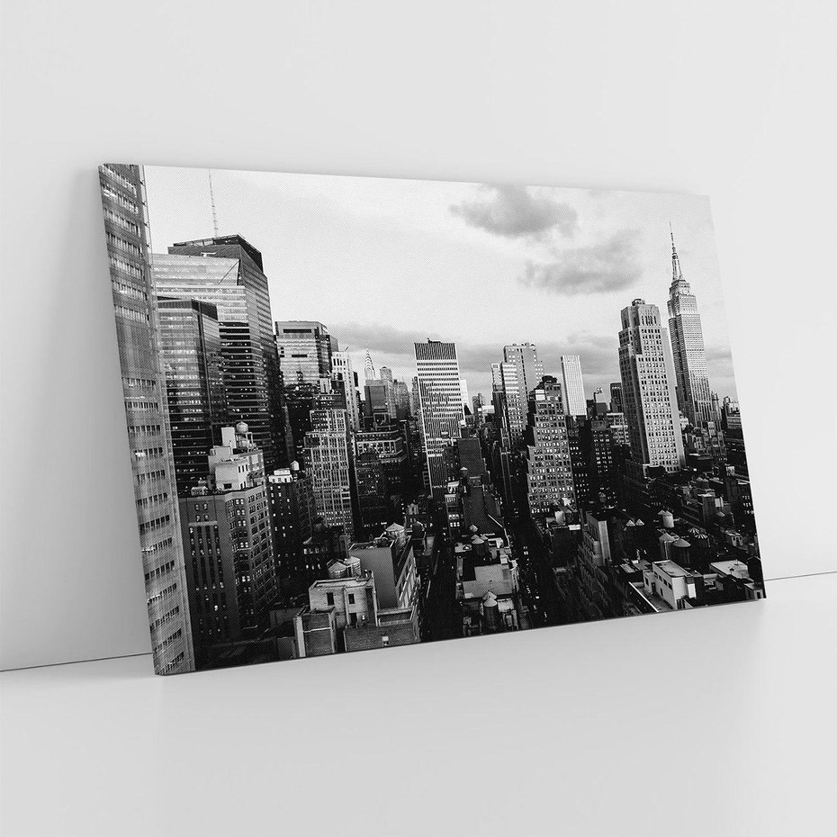 Obraz na płótnie 100x70 - Wibracje Miejskiego Życia - miasto, wieżowce