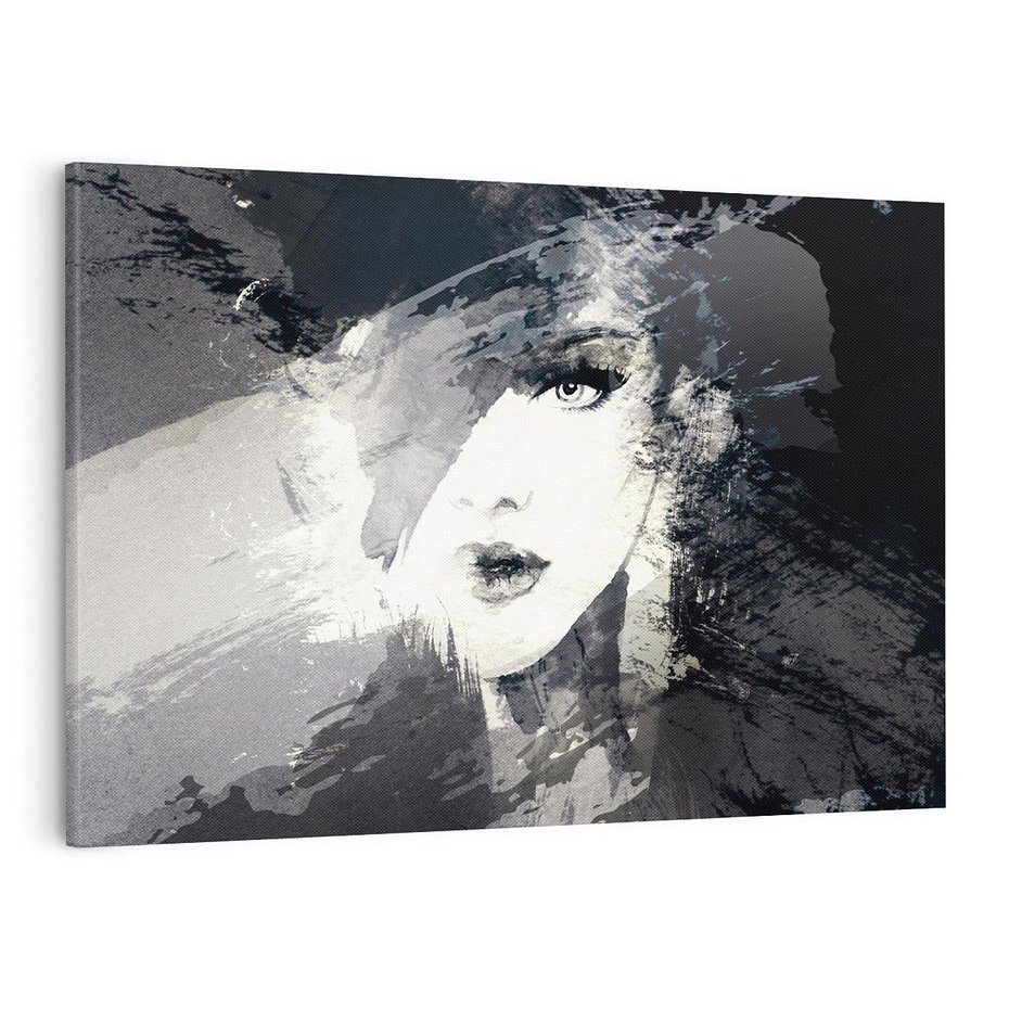 Obraz na płótnie 120x80 - Abstrakcyjna wizja kobiety - abstrakcja, kobieta