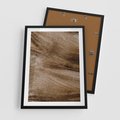 Plakat w ramie 50x70 - Pampasowy Brąz - suche trawy, trawa pampasowa - rama czarna