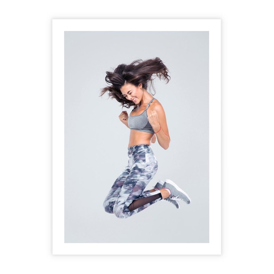 Plakat bez ramy 30x40 - Sportowy Ducha: Energia i Siła - fitness, sport