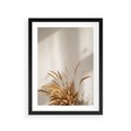 Plakat w ramie 30x40 - mpresyjne układy traw - boho, trawy - rama czarna