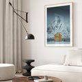 Plakat w ramie 30x40 - Urok Norweskich Domków - Skandynawia, Norwegia - rama drewno