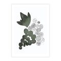 Plakat bez ramy 40x50 - Grono Abstrakcji - minimalistyczny plakat, winogrona