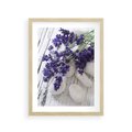 Plakat w ramie 30x40 - relaks z aromatem - lawenda, spa - rama drewno