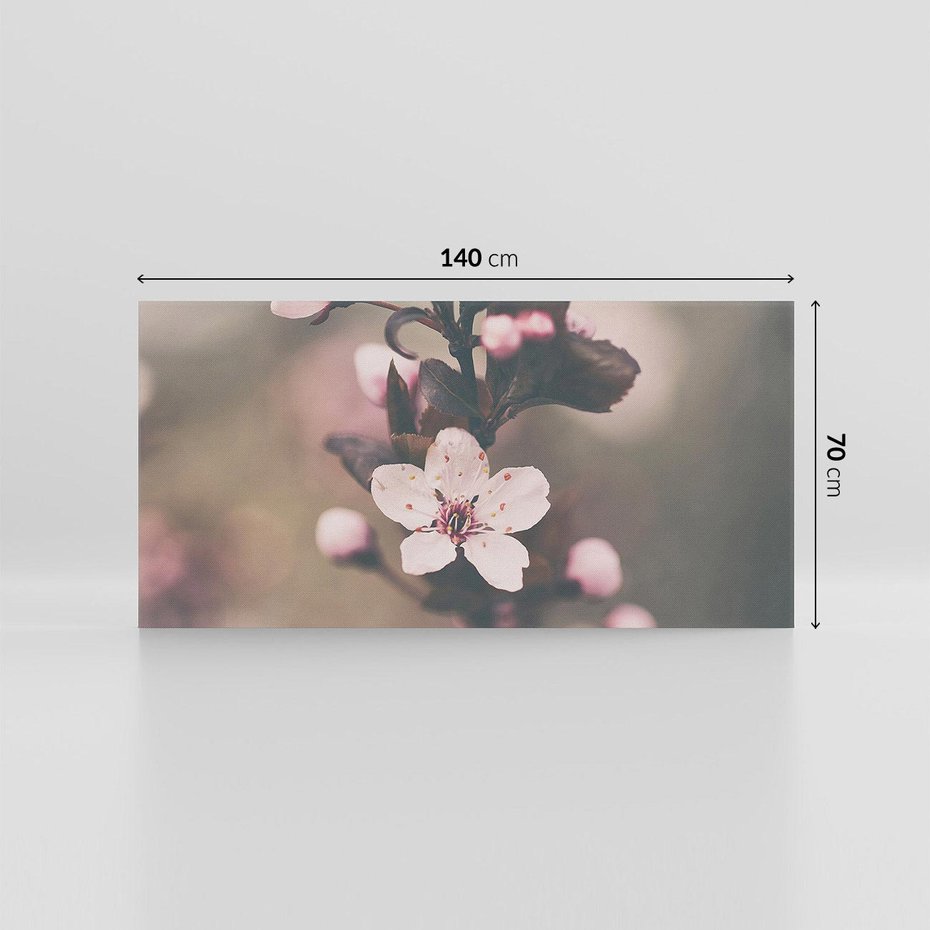 Obraz na płótnie 140x70 - Przemijający Urok - kwitnąca, wiśnia