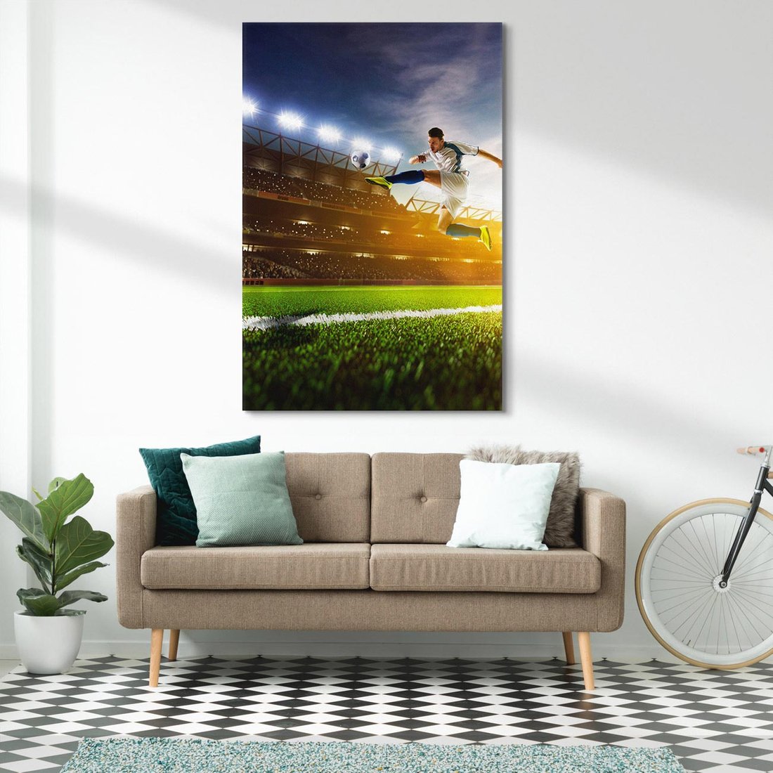 Obraz na płótnie 50x70 - Gol! Magia piłki nożnej - gol, piłka