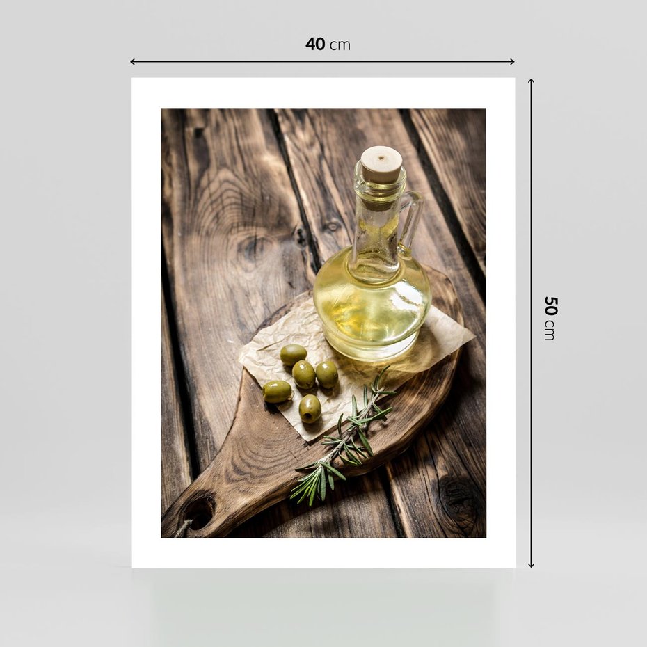 Plakat bez ramy 40x50 - Oliwki w restauracji - oliwa, oliwki