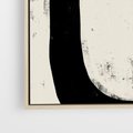 Obraz w ramie 50x50 - Wnętrza Kształtów - abstrakcja, minimalizm - rama drewno