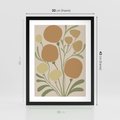 Plakat w ramie 30x40 - Uspokojenie Wśród Roślin - nowoczesny plakat, roślinność - rama czarna