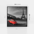 Obraz w ramie 50x50 - Paryż Wieża Eiffla - Paryż, Wieża - rama czarna