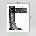 Plakat bez ramy 40x50 - Minimalizm Wysokości - architektura, czarno białe zdjęcie