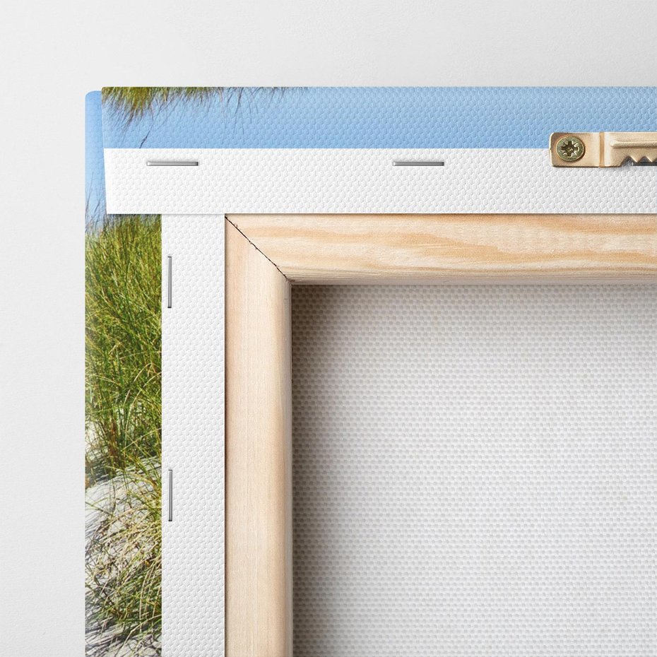 Obraz na płótnie 90x30 - Relaks nad Morskimi Wzgórzami - plaża, wydmy