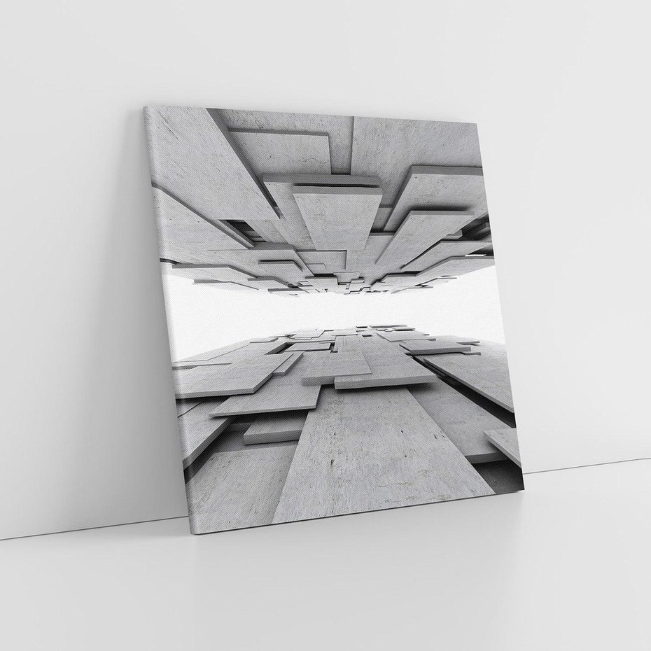 Obraz na płótnie 40x40 - Architektura 3D - architektura, 3D