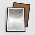 Plakat w ramie 50x70 - Impresje Energii - rozmyte cienie, abstrakcja - rama czarna