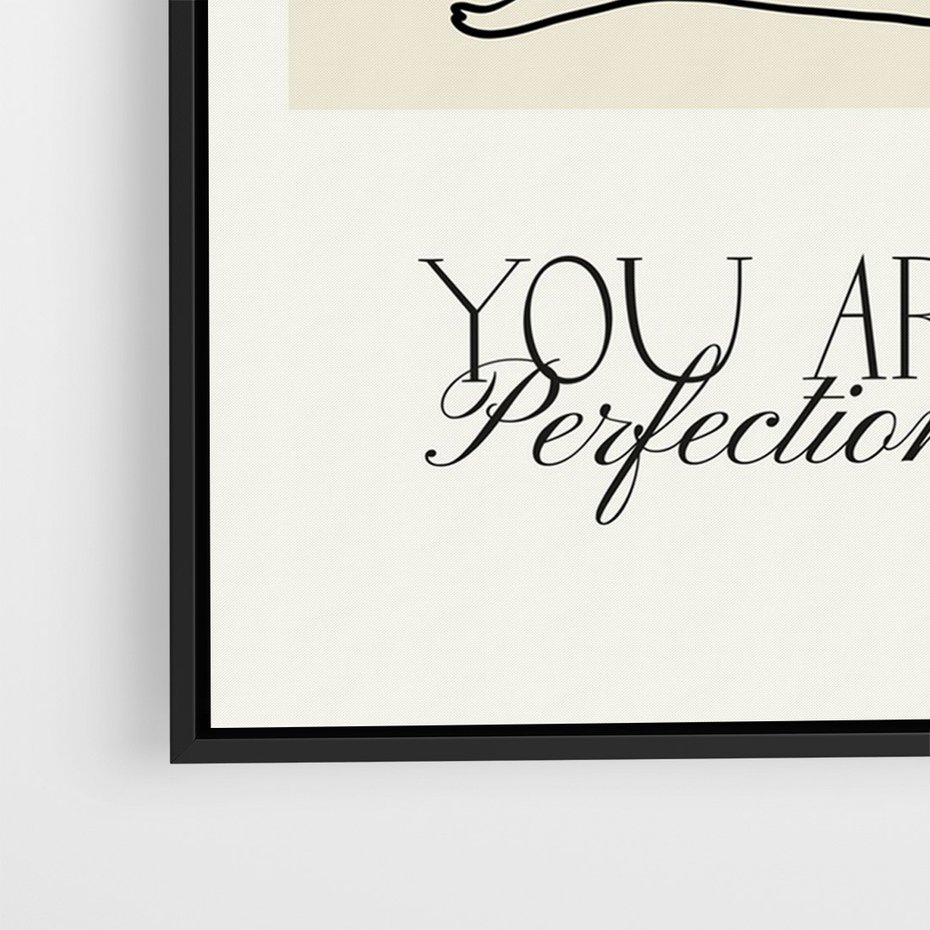 Obraz w ramie 50x70 - Harmonia Kształtów Bez Granic - siła kobiecości, rysunek - rama czarna