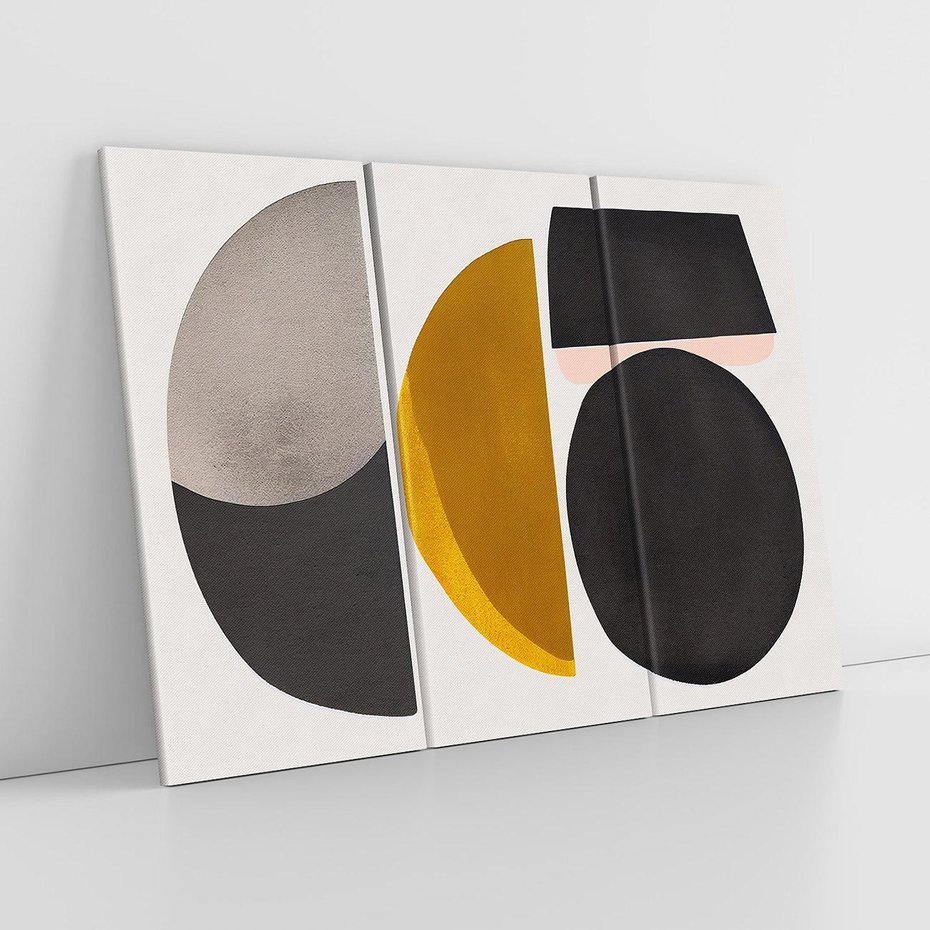 Obraz na płótnie 120x80 - Tajemnice sztuki odkryte - geometryczne półkola, kształty