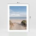 Plakat bez ramy 30x40 - Plażowy pomost - plaża, pomost