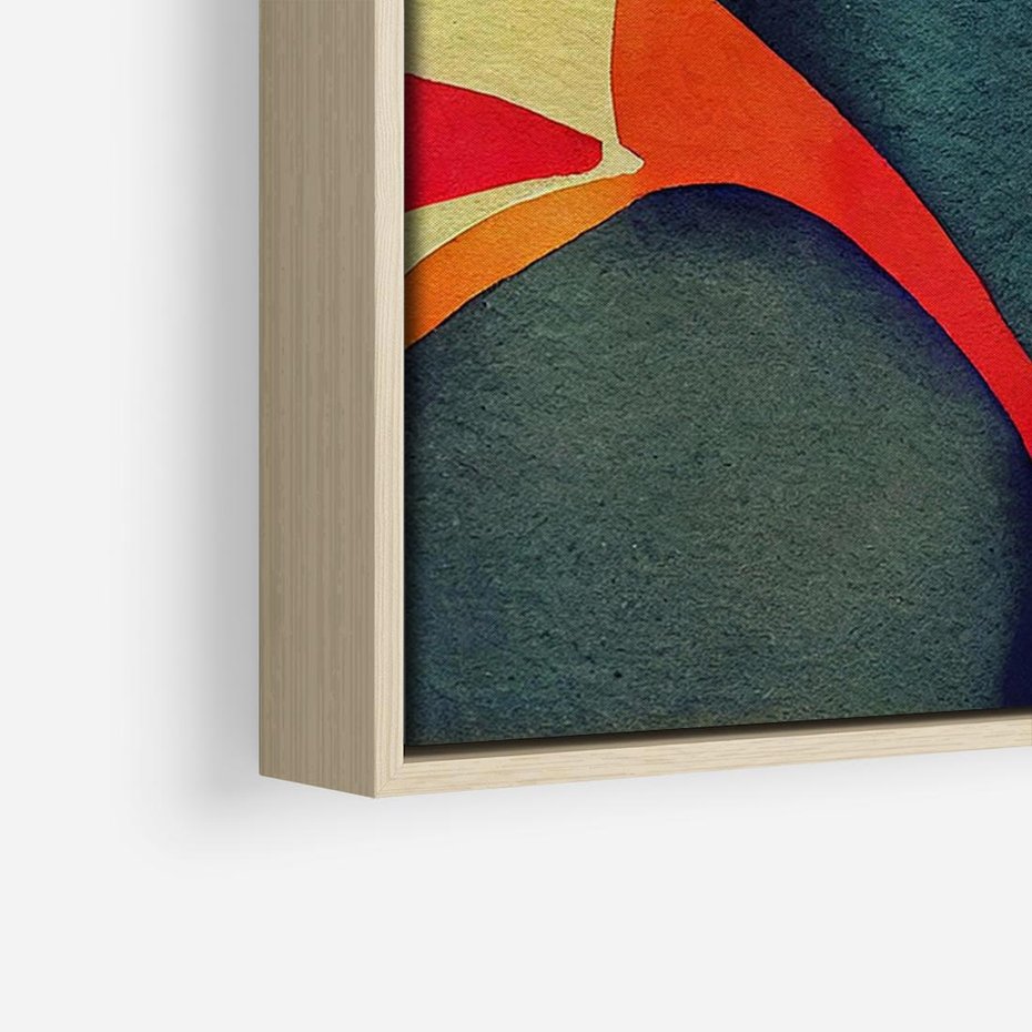 Obraz w ramie 70x100 - Kolory Kobiety - mural, abstrakcja - rama drewno