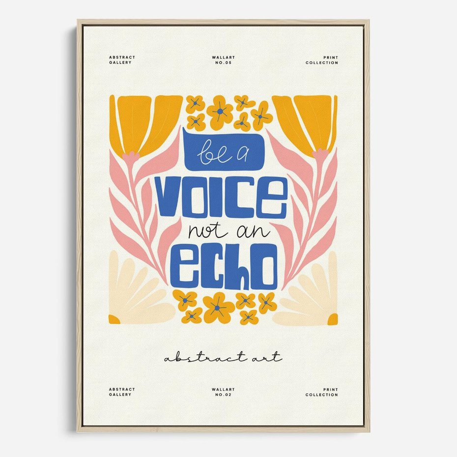 Obraz w ramie 70x100 - Złote Impulsy - typografia, kwiaty - rama drewno