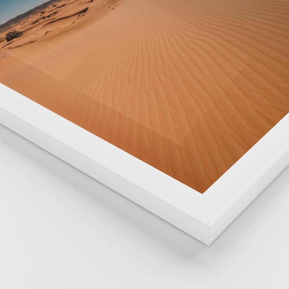 Zestaw obrazy w ramie 50x70 galeria - Pustynia, tryptyk, plakaty - rama biała