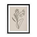 Plakat w ramie 50x70 - Kwiatowe Spektrum - nowoczesny plakat, subtelna sztuka - rama czarna