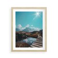 Plakat w ramie 40x50 - Inspirujący Pejzaż - ścieżka, górska - rama drewno