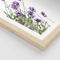 Plakat w ramie 50x70 - Delikatny Urok - lawenda, kwiaty - rama drewno