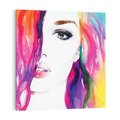 Obraz na płótnie 40x40 - Kobieta Twarz Abstrakcja - kobieta, twarz