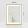 Plakat w ramie 40x50 - Sztuka Prostoty - minimalistyczny wazon, źdźbła traw - rama drewno