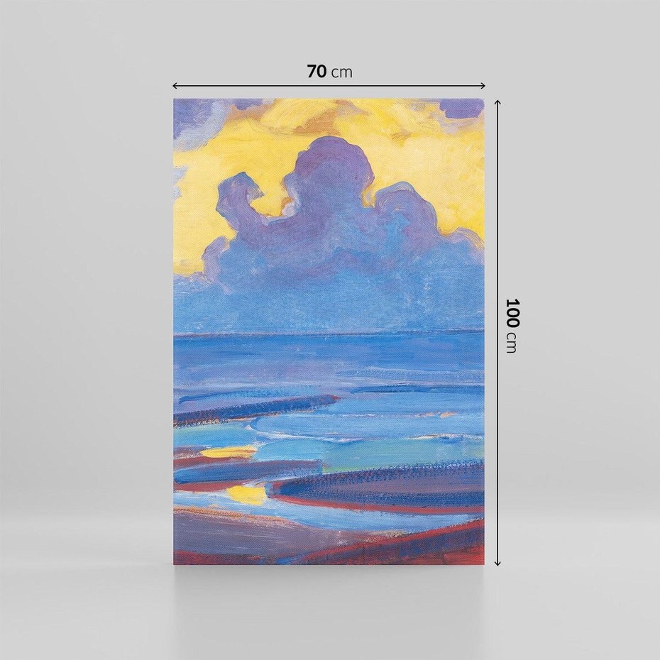 Obraz na płótnie 70x100 - "By the Sea" (1909), Piet Mondrian - Reprodukcja - reprodukcja, obraz na płótnie