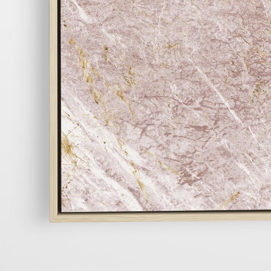 Obraz w ramie 100x70 - Wyjątkowa Stylizacja - marmur, złoto - rama drewno