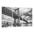Obraz na płótnie 120x80 - Most nad nowojorską panoramą - most, Nowy York