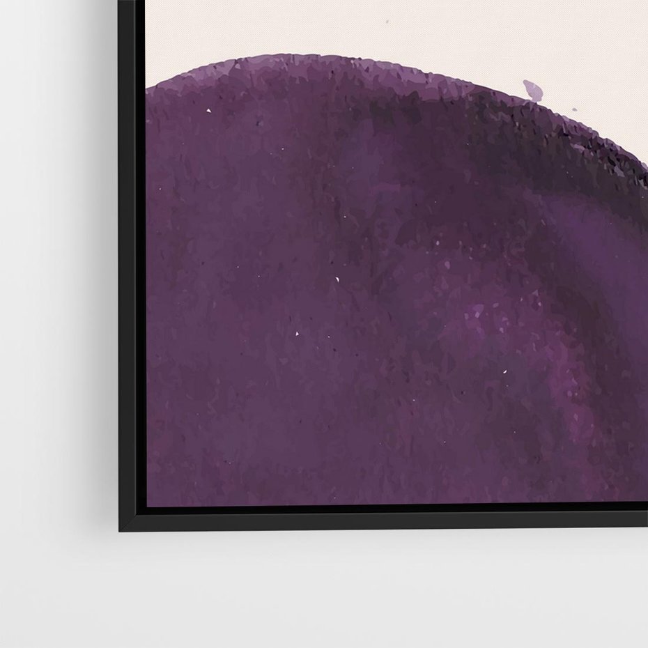 Obraz w ramie 50x50 - Kolorowe Impresje - abstrakcyjne akwarelowe plamy, nieregularne linie - rama czarna