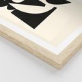 Plakat w ramie 40x50 - Tajemnicze Spektrum - abstrakcyjne kształty, geometria - rama drewno