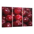 Obraz na płótnie 120x80 - Wiśnie Owocowa Rozkosz - wiśnie, owoce