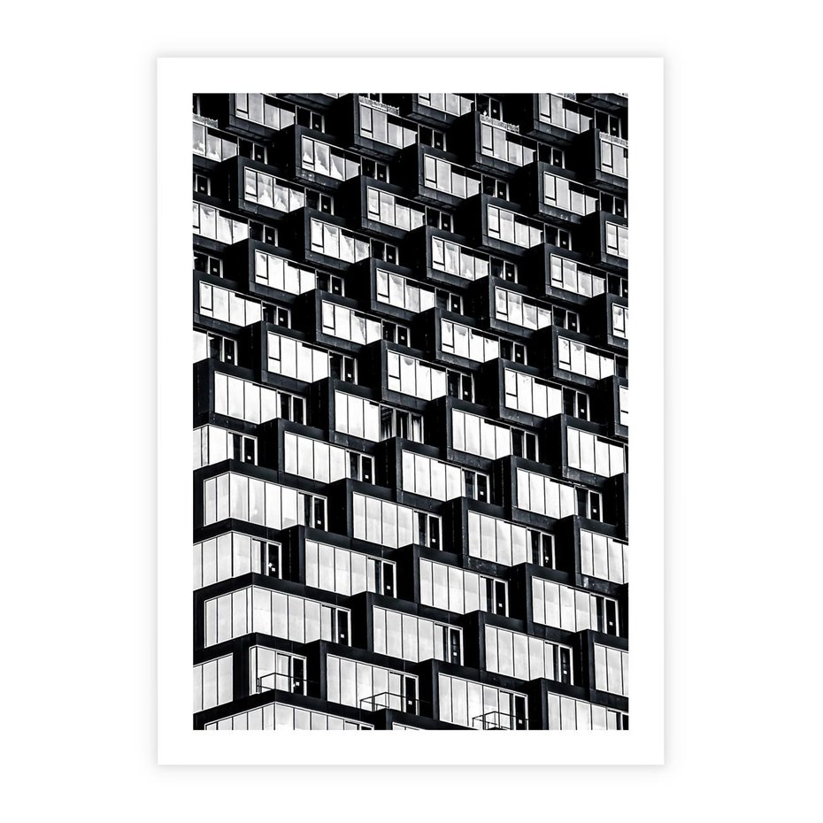Plakat bez ramy 50x70 - Elegancja Wysokości - architektura, wieżowiec