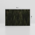 Obraz na płótnie 70x50 - Ciemny las iglasty - las, iglasty
