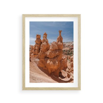 Plakat w ramie 30x40 - Spektakularne Formacje Naturalne - kanion, pustynia - rama drewno