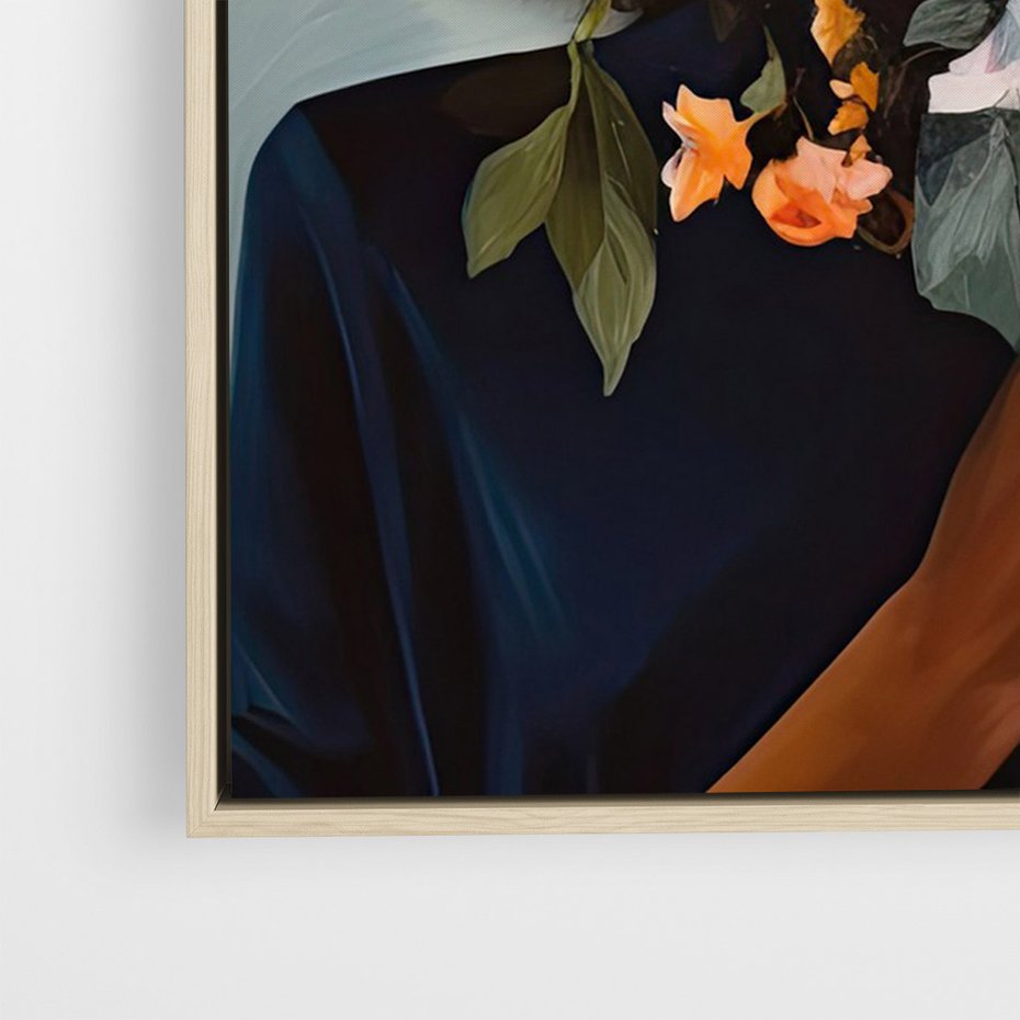 Obraz w ramie 50x70 - Ukryte Emocje - obraz, akwarela - rama drewno