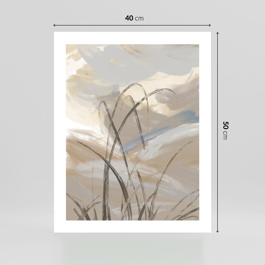 Plakat bez ramy 40x50 - Nowoczesne Odbicia - akwarela, obraz