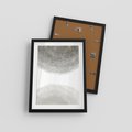 Plakat w ramie 30x40 - Impresje Energii - rozmyte cienie, abstrakcja - rama czarna